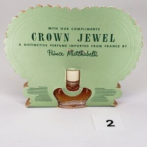 NEW Vintage rare 1952 CHEVROLET Dealer Promo CROWN JEWEL Perfume #2